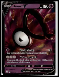 Unown V #065/195 SWSH12: Silver Tempest Pokemon Card - Image 1