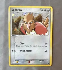 Pokemon TCG Spearow Card 81/112 FireRed & LeafGreen Reverse Holo (LP) - Image 1