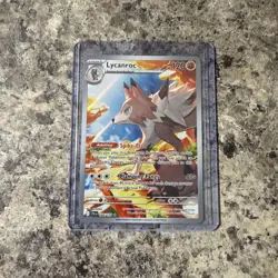 Pokemon TCG Journey Together Lycanroc Illustration Rare Holo Card 166/159 - Image 1