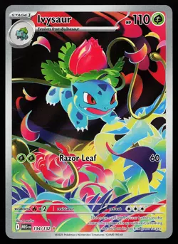 Ivysaur 134/132 Holo Illustration Rare Mega Evolution Pokemon Card - Image 1