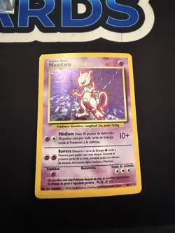 Spanish Mewtwo 10/102 MP Holo Base Set Unlimited 1999 Pokemon TCG Card MP - Image 1