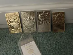 Pokemon 23k Burger King Gold Plated Trading Card Lot Of 4 Charizard, Poliwhirl - Image 5