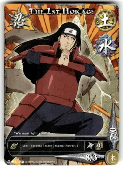 The 1st Hokage #1162 Uncommon Naruto TCG CCG Card - Image 1