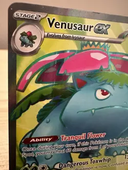 Pokemon Venusaur EX Holo Ultra Rare TCG Card 182/165 Scarlet & Violet 151 DMG - Image 2