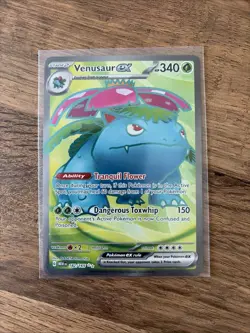Pokemon Venusaur EX Holo Ultra Rare TCG Card 182/165 Scarlet & Violet 151 Series - Image 1
