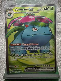 Pokemon Venusaur EX Holo Ultra Rare TCG Card 182/165 Scarlet & Violet 151 - Image 1