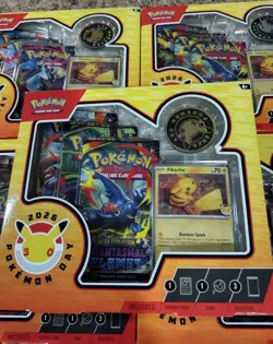 Lot Of 5 - Pokemon Day 2026 Collection 30th Anniversary Promo W/ Coin - IN HAND - Image 2
