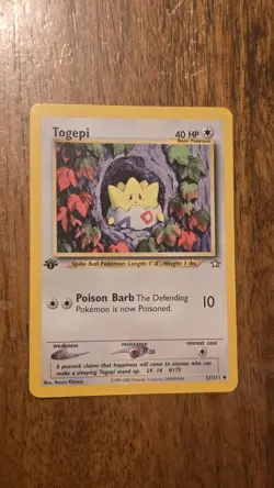 Togepi 51/111 Pokemon Neo Genesis 1st Edition - NM - Image 1