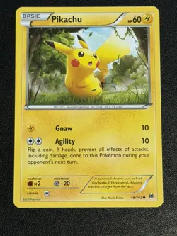 Pikachu 48/162 Common BREAKthrough Pokemon Near Mint - Image 1
