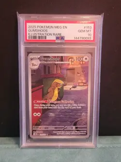 Gumshoos Pokemon Mega Evolution Illustration Rare #153 PSA 10 Gem Mint - Image 1