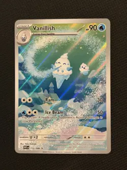 Pokemon TCG White Flare 112/086 Vanillish Illustration Rare - NM - Image 1