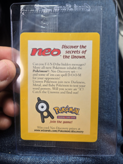Entei #34 Reverse Holo 2001 Pokemon Neo Discovery Black Star PROMO NEW SEALED!!! - Image 1
