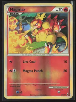 Magmar 62/95 Common Call of Legends Pokemon Reverse Holo Lightly Played - Image 1
