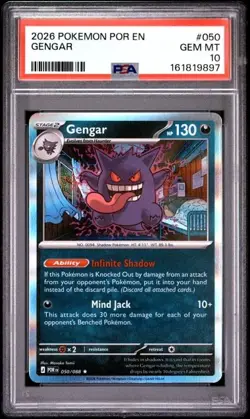 PSA 10 2026 POKEMON POR EN-PERFECT ORDER #050 GENGAR POP 11 - Image 1