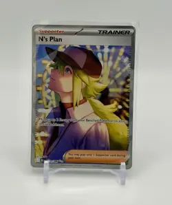 The Pokemon Company N's Plan 170/086 Sv: Black Bolt Trainer Holo Full Art EN - Image 1