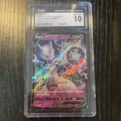 CGC 10 Mewtwo V 030/071 Japanese Pokemon GO Gem Mint Holo 2022 - Image 1