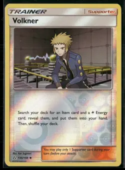 Pokemon - Volkner 135/156 Reverse Holo Ultra Prism LP - Image 1