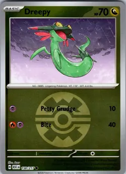 Dreepy (Quick Ball) 158/217 Holo Common Ascended Heroes Pokemon Reverse Holo NM - Image 1