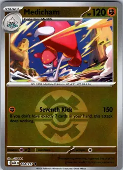 Medicham (Quick Ball) 104/217 Common Ascended Heroes Pokemon Reverse Holo NM - Image 1