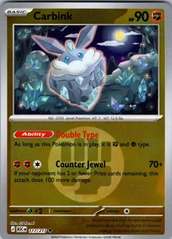 Carbink (Energy Symbol Pattern) 117/217 Ascended Heroes Pokemon Reverse Holo NM - Image 1