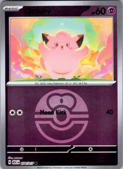 Clefairy (Love Ball) 074/217 Common Ascended Heroes Pokemon Reverse Holo NM - Image 1