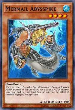 Mermail Abysspike RA04-EN012 1st ED Yu-Gi-Oh! ULTRA RARE - Image 1