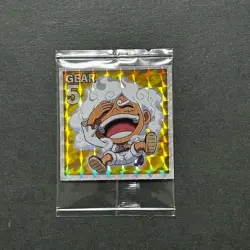 S4845 Luffy Nika Gear 5 GR HOLO Japanese One Piece Wafer Stickers SEALED F08 - Image 1