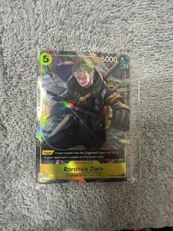 One Piece Roronoa Zoro OP07-113 Illustration Box Vol. 3 Promo Holo Sealed - Image 1