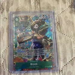 One Piece TCG Brook OP15-032 SR - Alt Art - Adventure on Kami's Island NM - Image 1