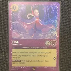 Disney Lorcana Elsa - The Fifth Spirit 6/P3 Shimmering Skies Legendary Holo EN - Image 1