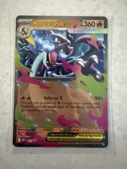 POKEMON TCG MEGA CHARIZARD X ex 029 BLACK STAR PROMO HOLO MEGA EVOLUTION - Image 1