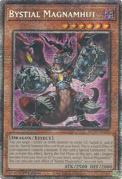 Bystial Magnamhut MP25-EN043 2025 Mega-Pack 1st Edition Starlight Rare NM Yugioh - Image 1
