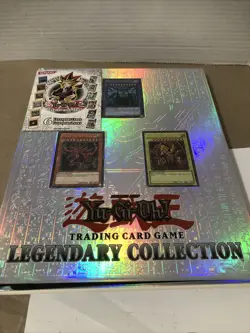 Yugioh TCG Legendary Collection Binder Egyptian Gods Shoned 6 Packs LOOK Read - Image 1