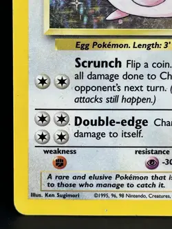 Pokemon TCG Chansey Base Set Holo Unlimited Rare Card 3/102 Vintage Hp - Image 5