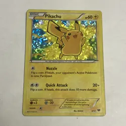 Pikachu 5/12 McDonald’s Promo 2013 Confetti Holo Pokemon Card English - Image 1
