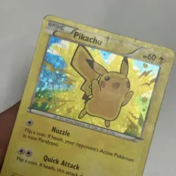 Pikachu 5/12 McDonald’s Promo 2013 Confetti Holo Pokemon Card English - Image 3