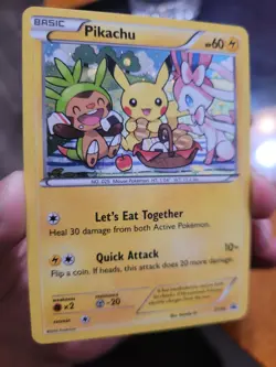 Pokemon Pikachu TCG XY Black Star Promos Holo Card XY95 - Image 2