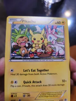Pokemon Pikachu TCG XY Black Star Promos Holo Card XY95 - Image 3