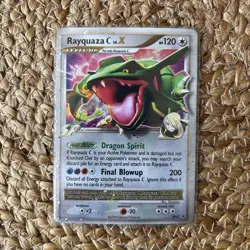 Pokemon Rayquaza C LVL x Black Star Promo Holo Card DP47 LP - Image 1