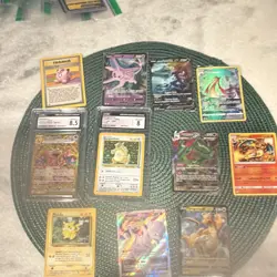 Nintendo Pokemon TCG Base Set 10-Card English Holo Graded Lot Pikachu Charizard - Image 1