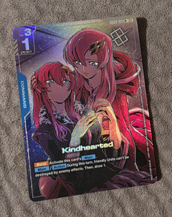 Bandai Gundam Card Game Kindhearted GD02-103 R Command Foil EN Miorine - Image 1