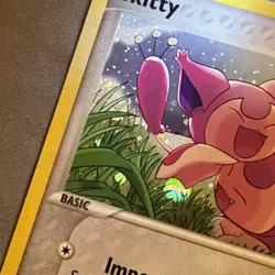 Skitty Legend Maker 64/92 Pokemon Card Reverse Holo Stamped WITH SWIRL LP - Image 2