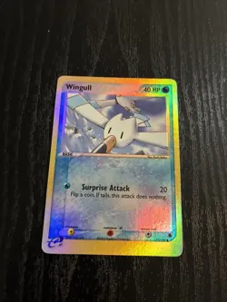Wingull 77/109 EX Ruby & Sapphire 2003 Reverse Holo Pokemon Card NM - Image 1