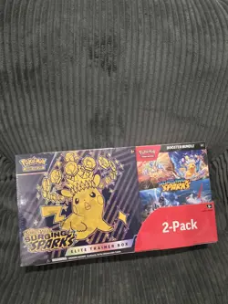 Costco Pokemon Surging Sparks 2-Pack Trainer Box and Booster Bundle Pokemon TCG - Image 1