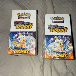 2 X POKEMON TCG SURGING SPARKS (18 PACKS) - HALF BOOSTER BOX SEALED(tearx1) - Image 1