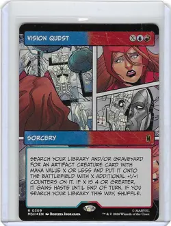 Vision Quest #309 Foil R - Marvel - MTG - Borderless - NM - Image 1