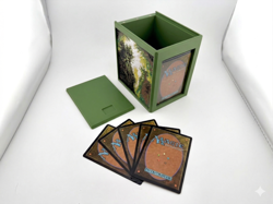 MTG Treefolk Commander Deck Box – Magnetic Lid, Dice Box & Divider - Image 3