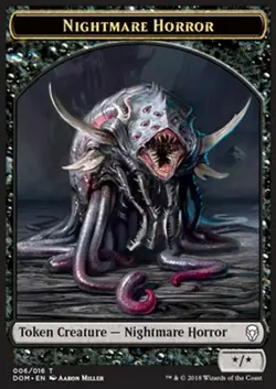 MRM ENGLISH 4x Token - Jeton Nightmare Horror */* MTG magic DOM - Image 1