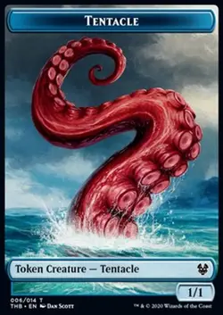 MRM Fr/VF Token Tentacule 1/1 Jeton MTG Magic THB - Image 1