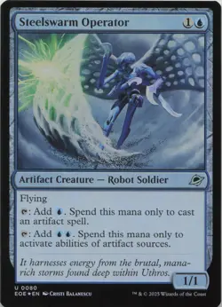 Steelswarm Operator - FOIL - U Edge of Eternities 80 - MTG - Image 1